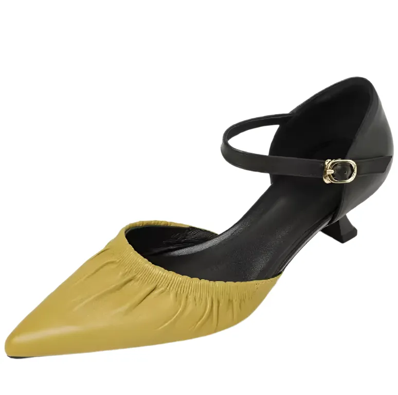 USS Shoes Bela Women's Leather Mid Heel Sandals