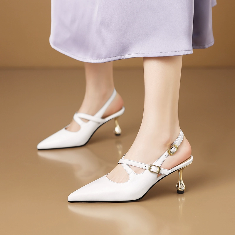 USS Shoes Herminia Women's Pointed Toe Leather Pumps