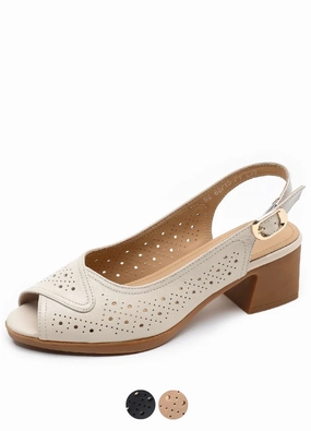 USS Shoes Lucia Women's Leather Hollow Sandals