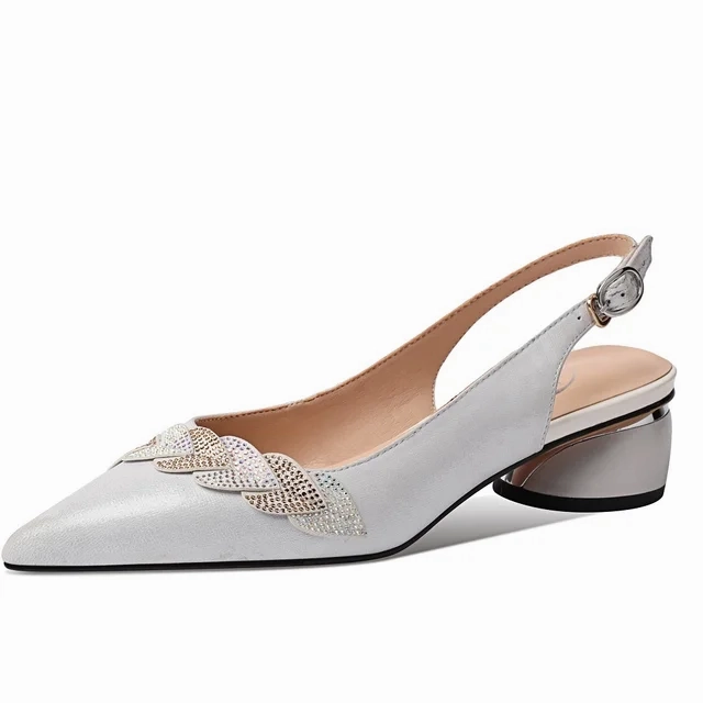 USS Shoes Luciana Women's Back Strap Pointed Toe Pumps