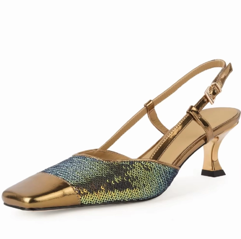 USS Shoes Maitee Women's Dress Slingback Square Toe Sandals