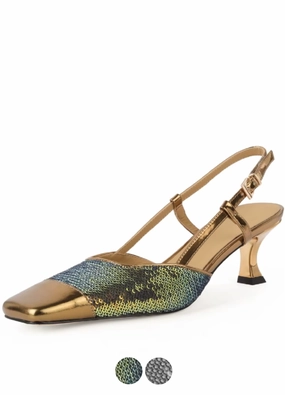 USS Shoes Maitee Women's Dress Slingback Square Toe Sandals
