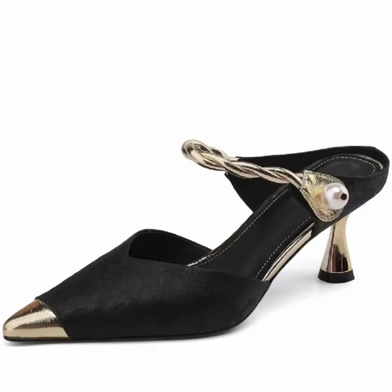 USS Shoes Mirabella Women's Wrapper Buckle Pearl Slingback Sandals