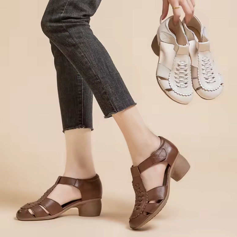 USS Shoes Pina Women's Hollow Leather Comfortable Sandals
