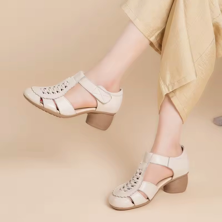 USS Shoes Pina Women's Hollow Leather Comfortable Sandals