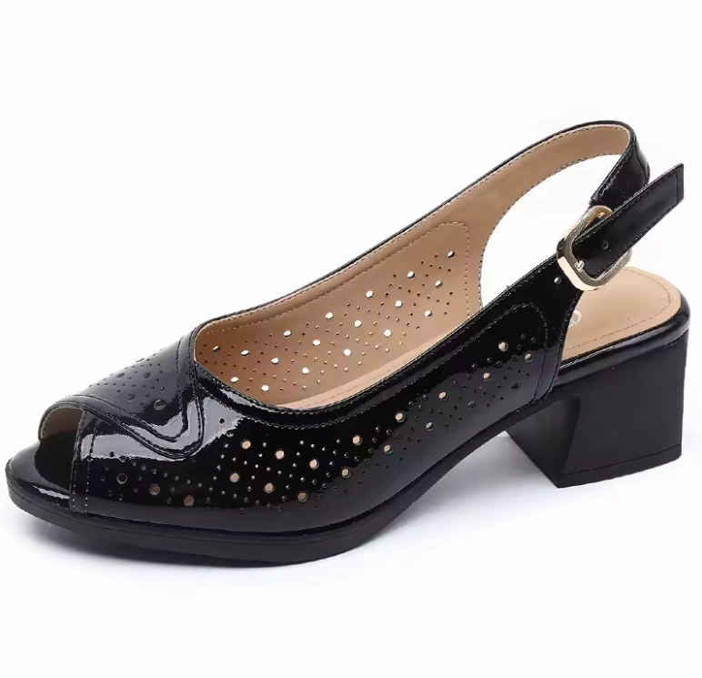 USS Shoes Raquel Women's Open Toe Patent Leather Sandals