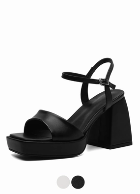 USS Shoes Romina Women's Square High Heel Sandal