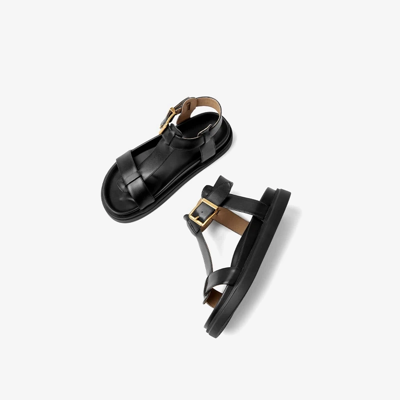 USS Shoes Sara Women's T-Strap Leather Sandal