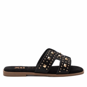Women's Casual Flat Sandals In Black