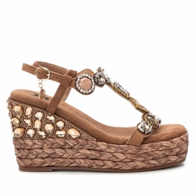 Women's Jute Wedge Sandals By XTI