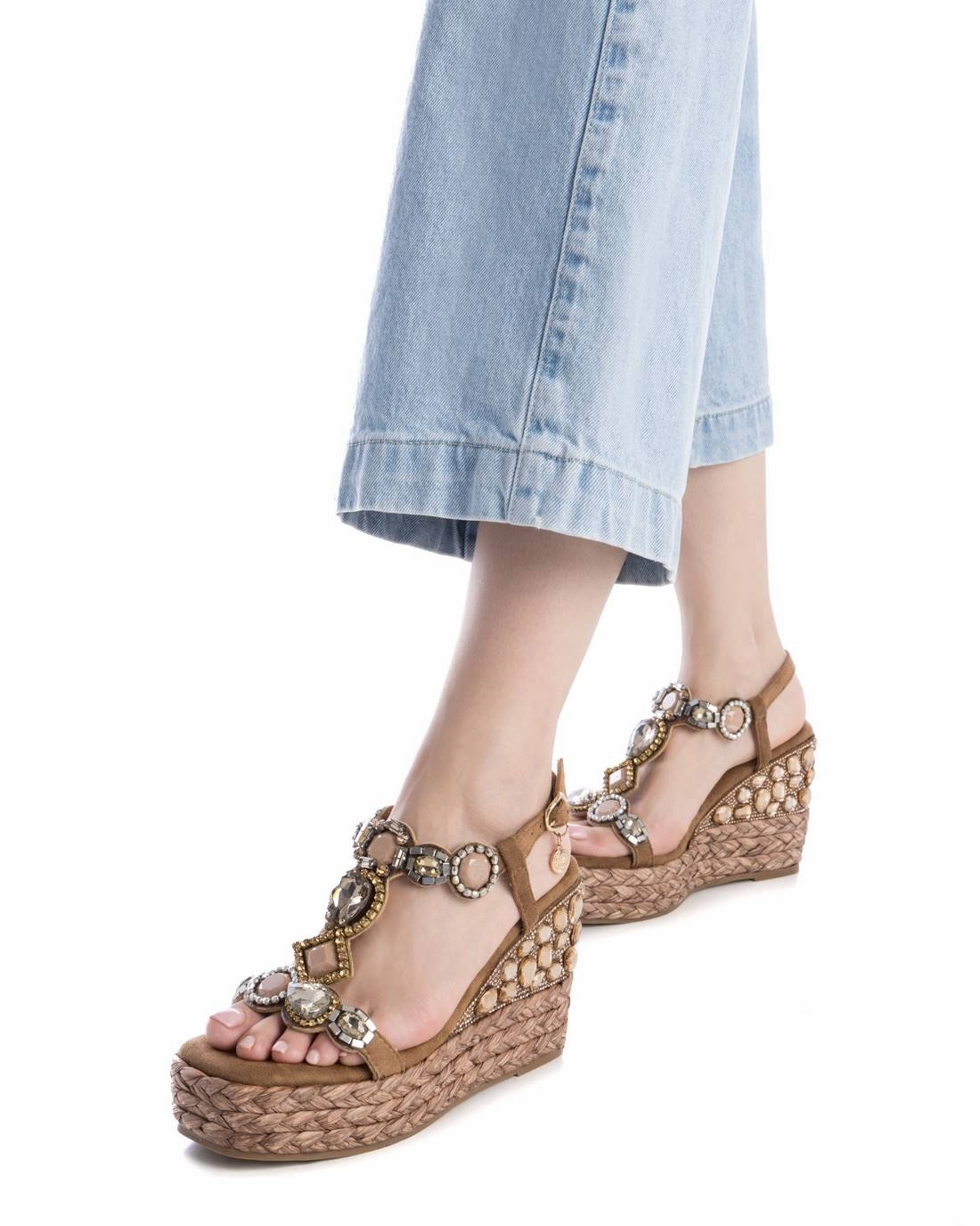 Women's Jute Wedge Sandals By XTI