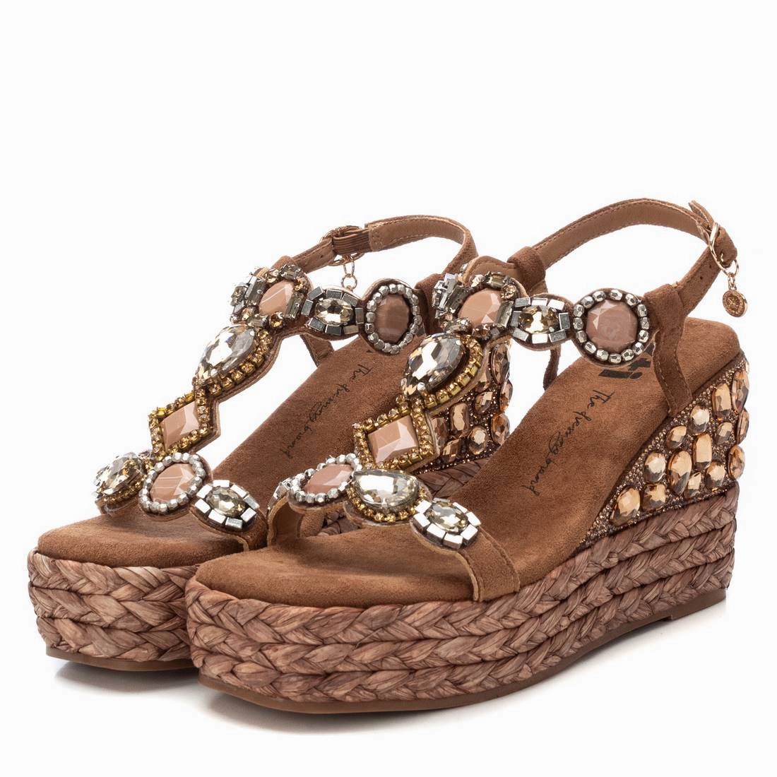 Women's Jute Wedge Sandals By XTI