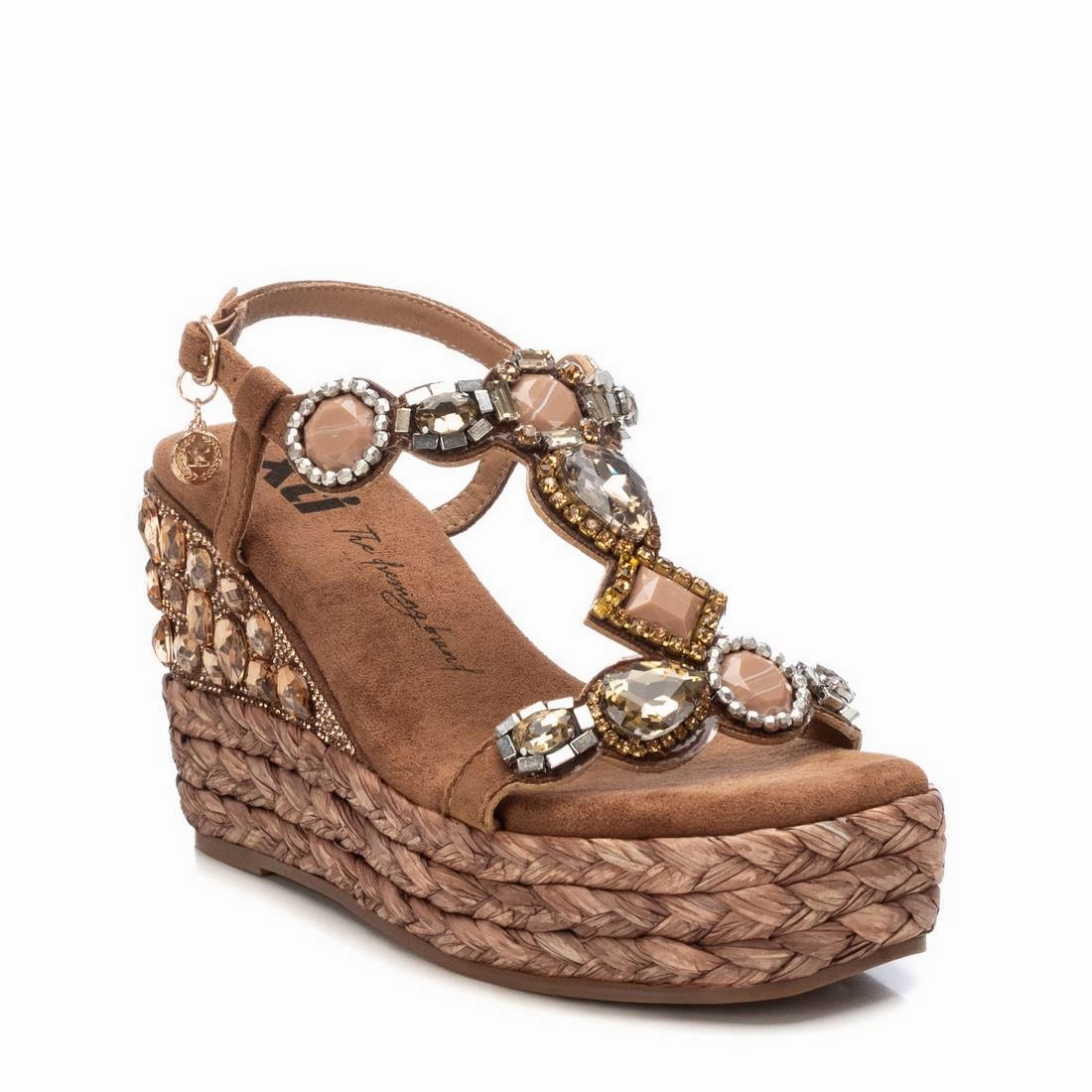 Women's Jute Wedge Sandals By XTI