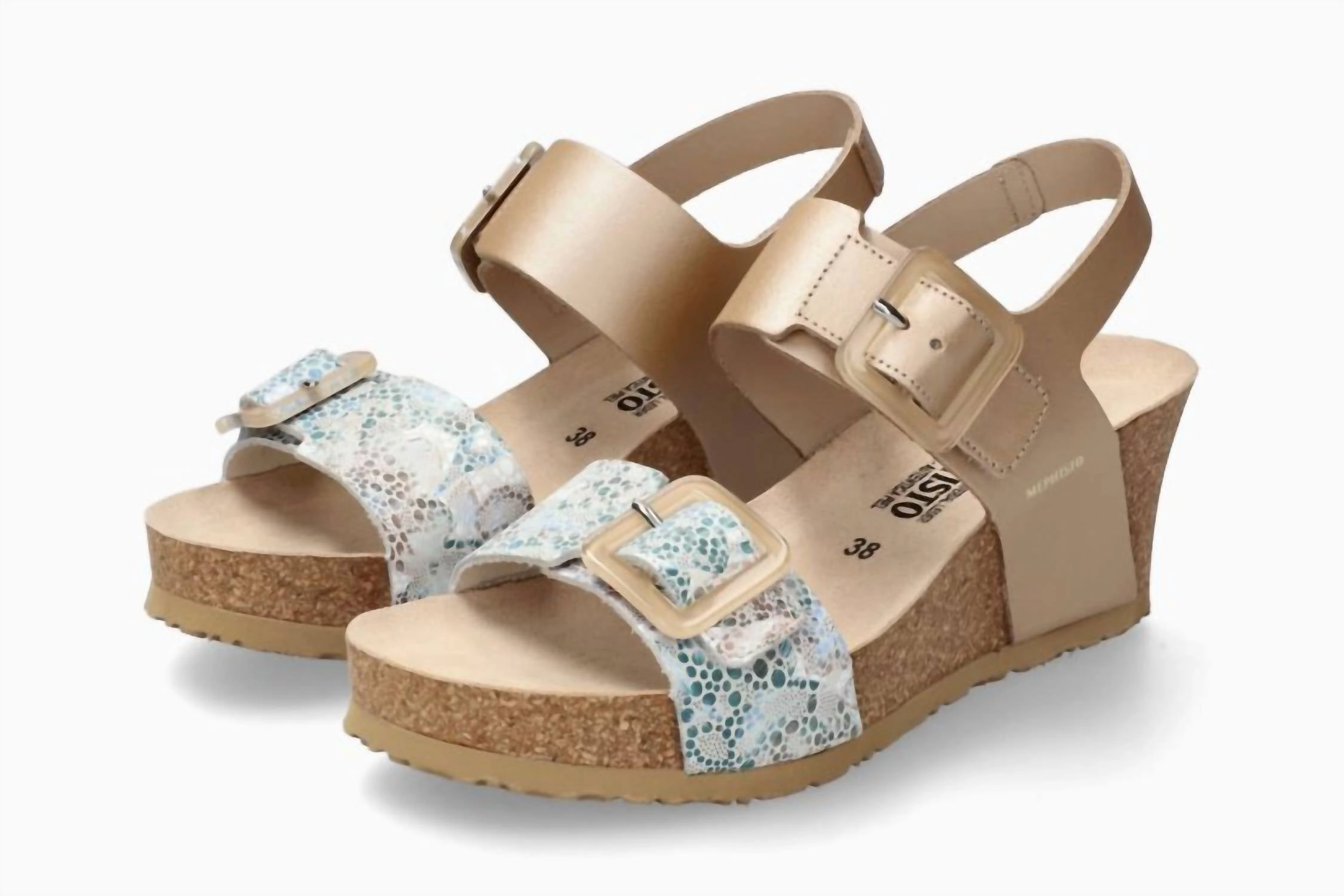 Women's Lissia Lightweight Walking Wedge Sandal In Platinum Perla