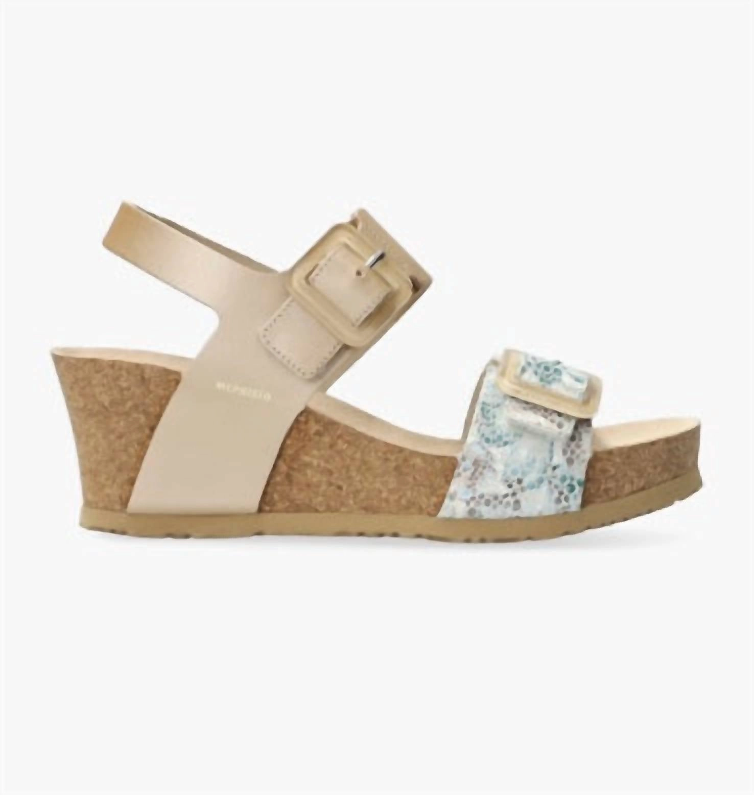 Women's Lissia Lightweight Walking Wedge Sandal In Platinum Perla