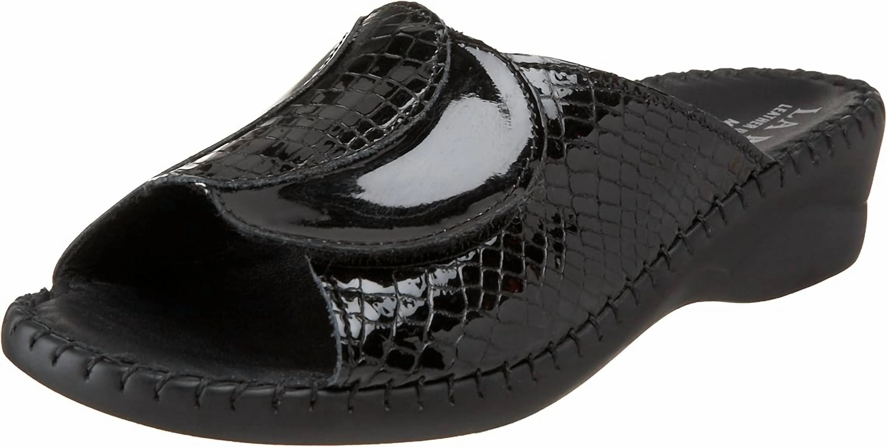 Women's Paola Sandals In Black Croco