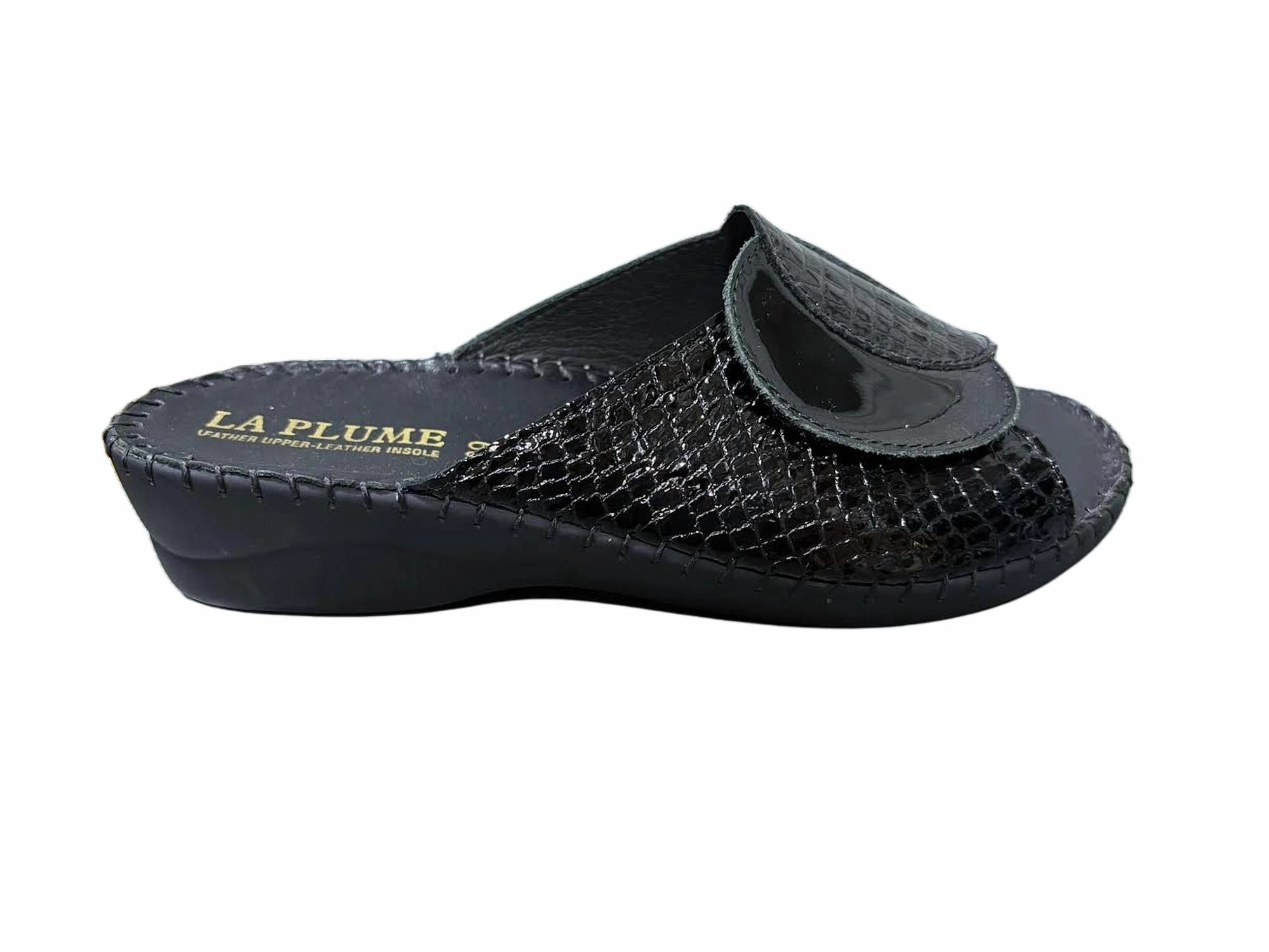 Women's Paola Sandals In Black Croco