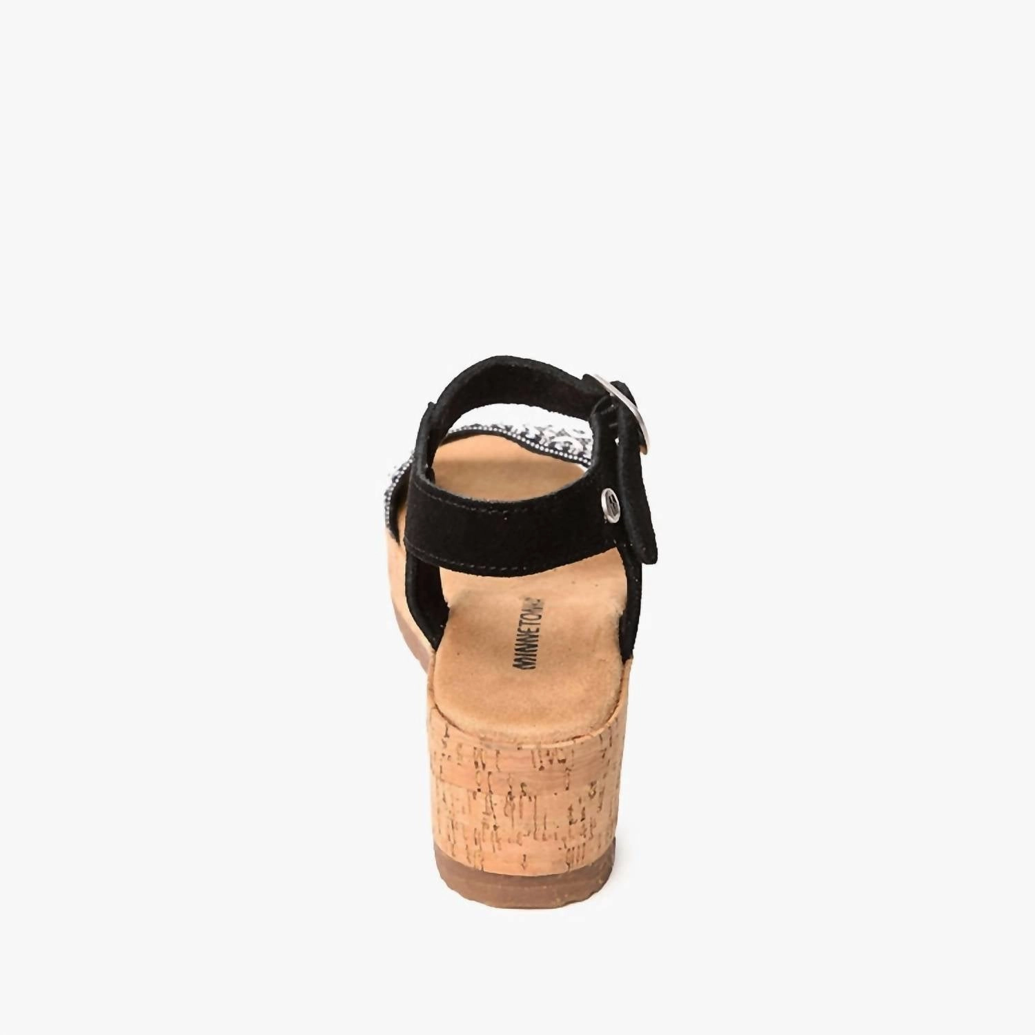 Women's Patrice Wedge Sandals In Black-White Multi
