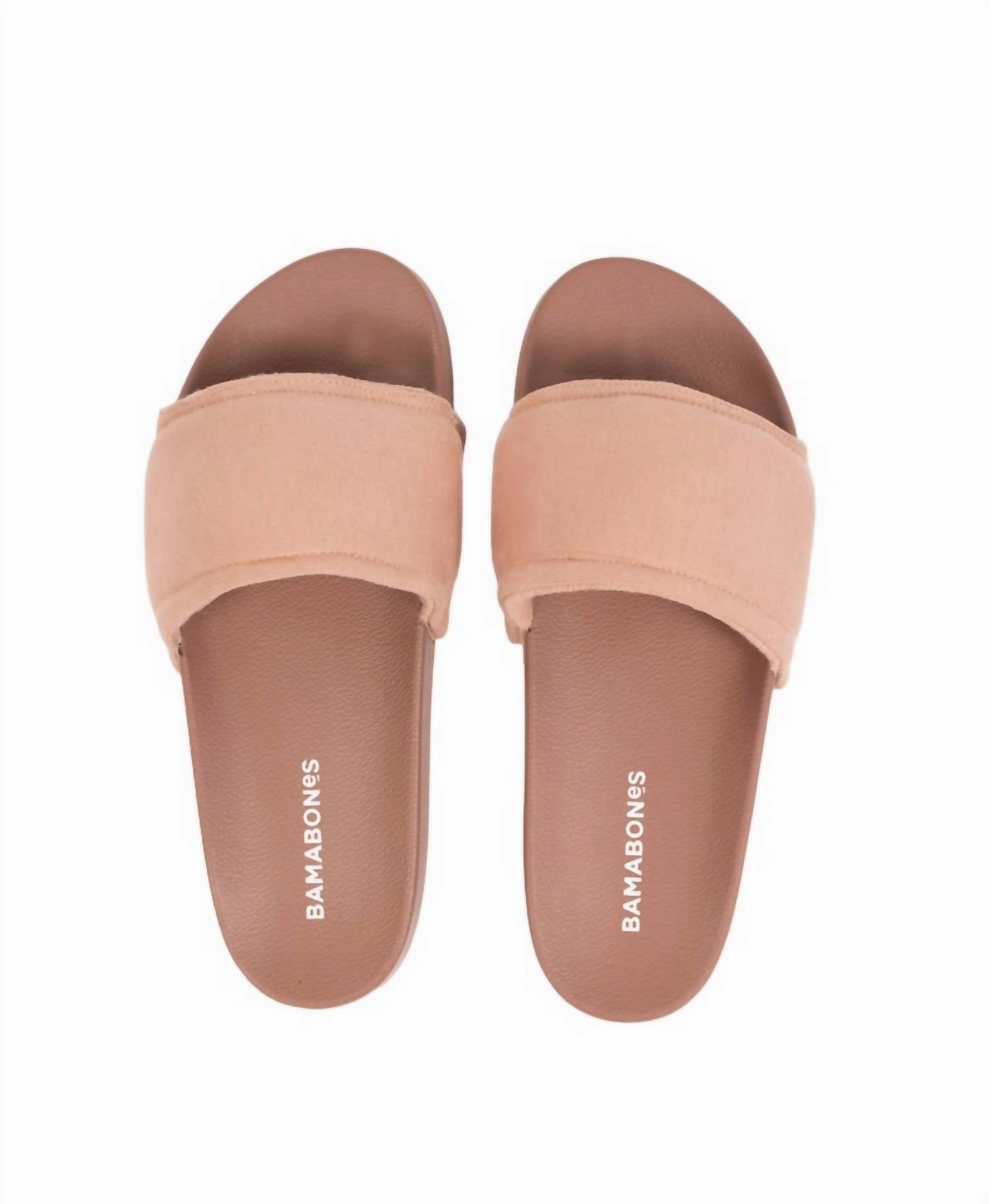Women's Pilo Slides In Tawny Brown