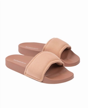 Women's Pilo Slides In Tawny Brown