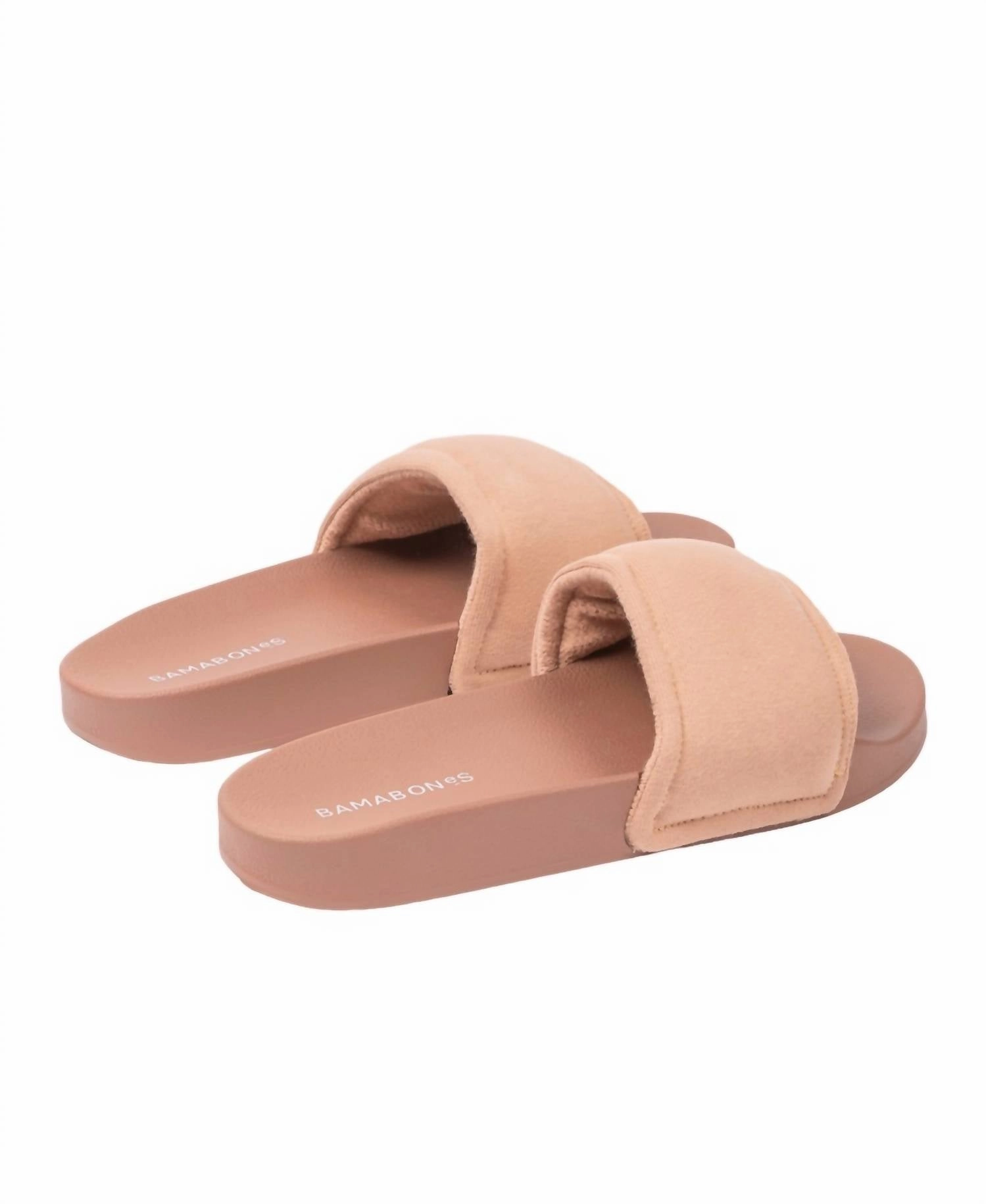 Women's Pilo Slides In Tawny Brown