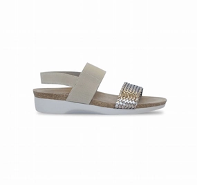 Women's Pisces Sandal In Grey Woven