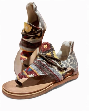 Women's Rock With Me Sandal In Tan/multi