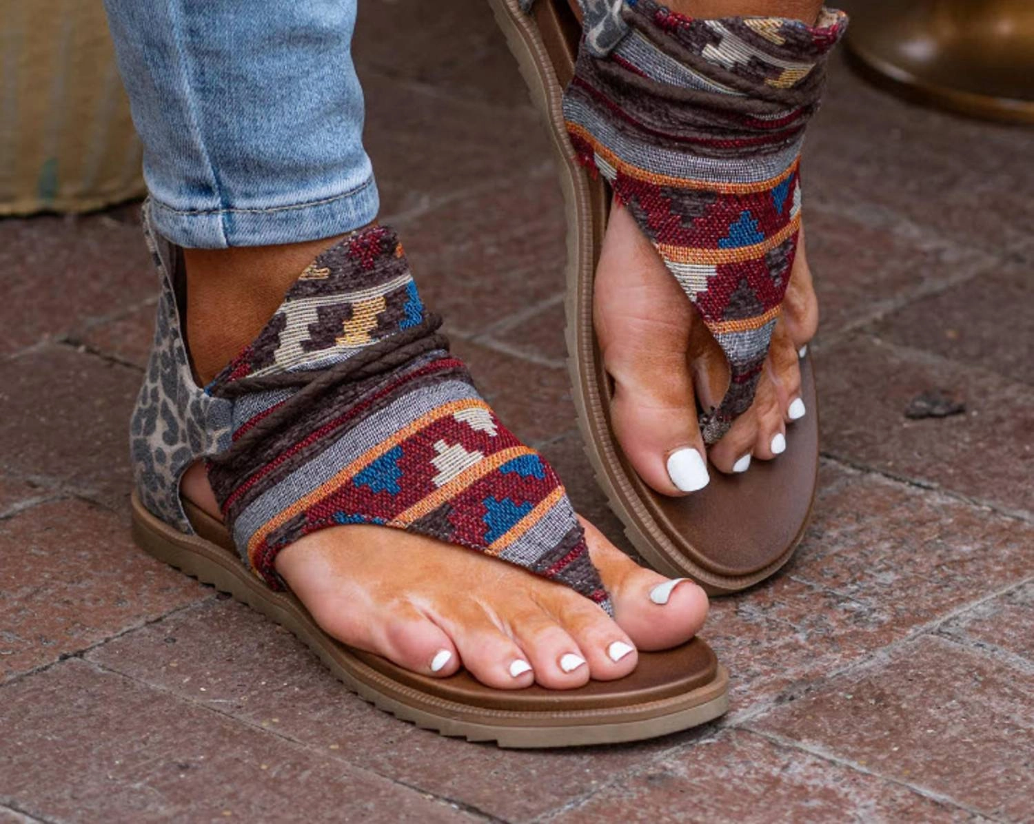 Women's Rock With Me Sandal In Tan/multi