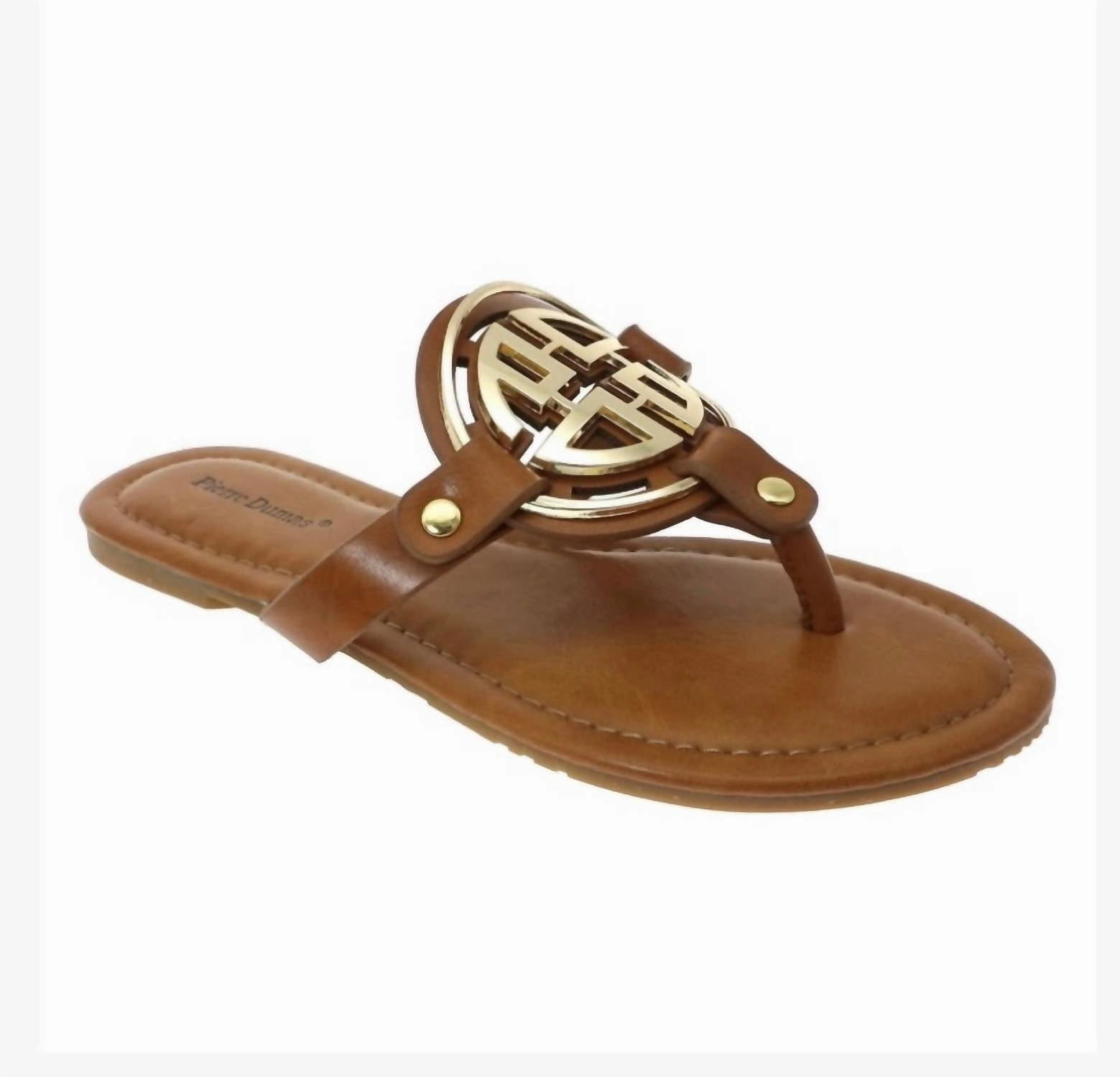 Women's Slip On Sandals In Tan