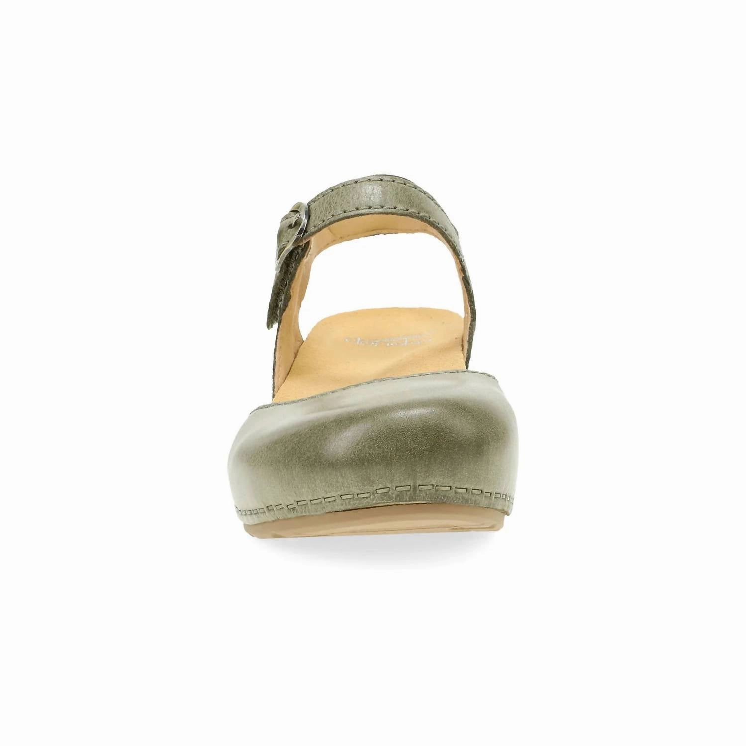 Women's Tiffani Open Back Mary Janes Sandal In Ivy Milled Burnished