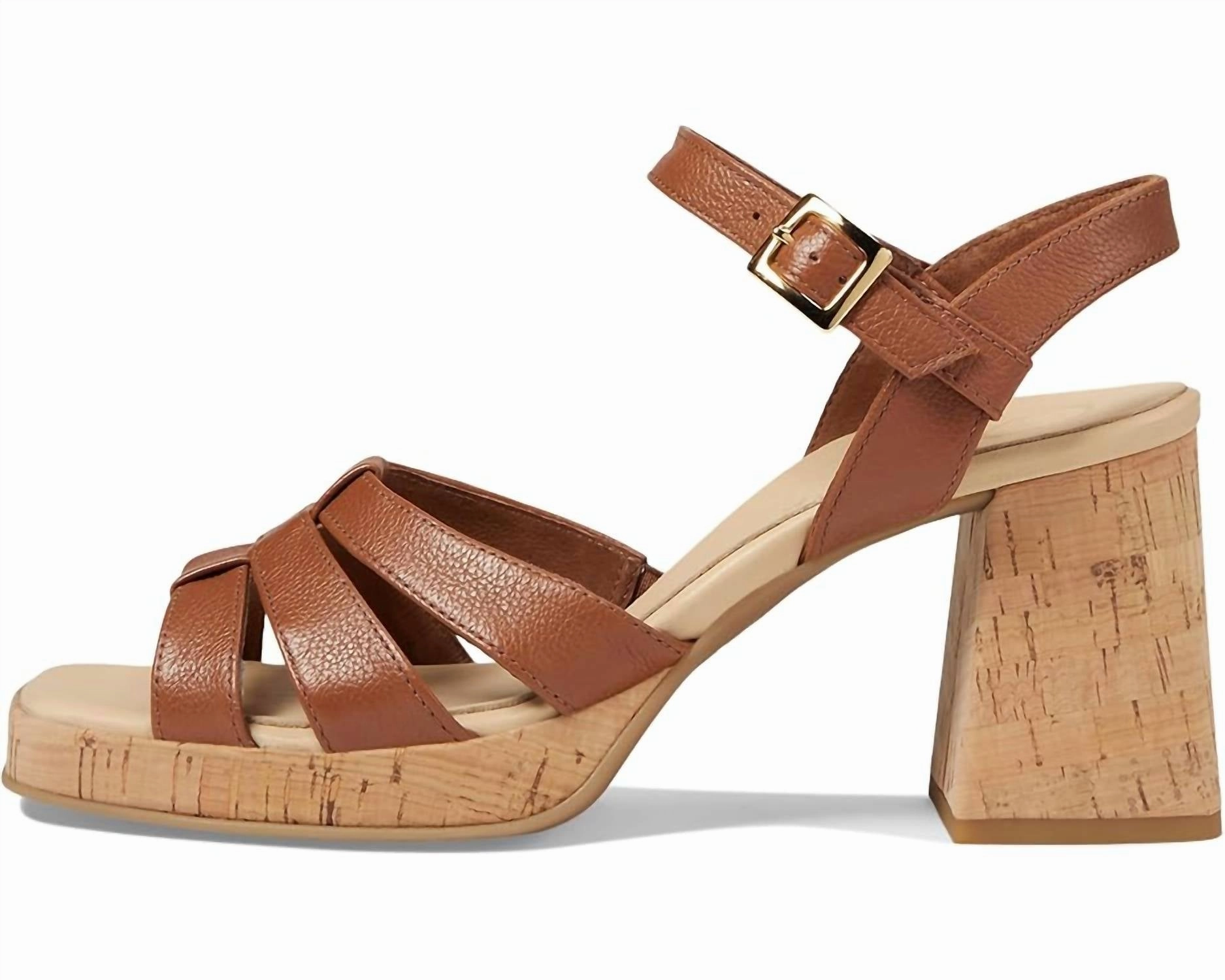 Women's Tina Heeled Sandal In Cognac