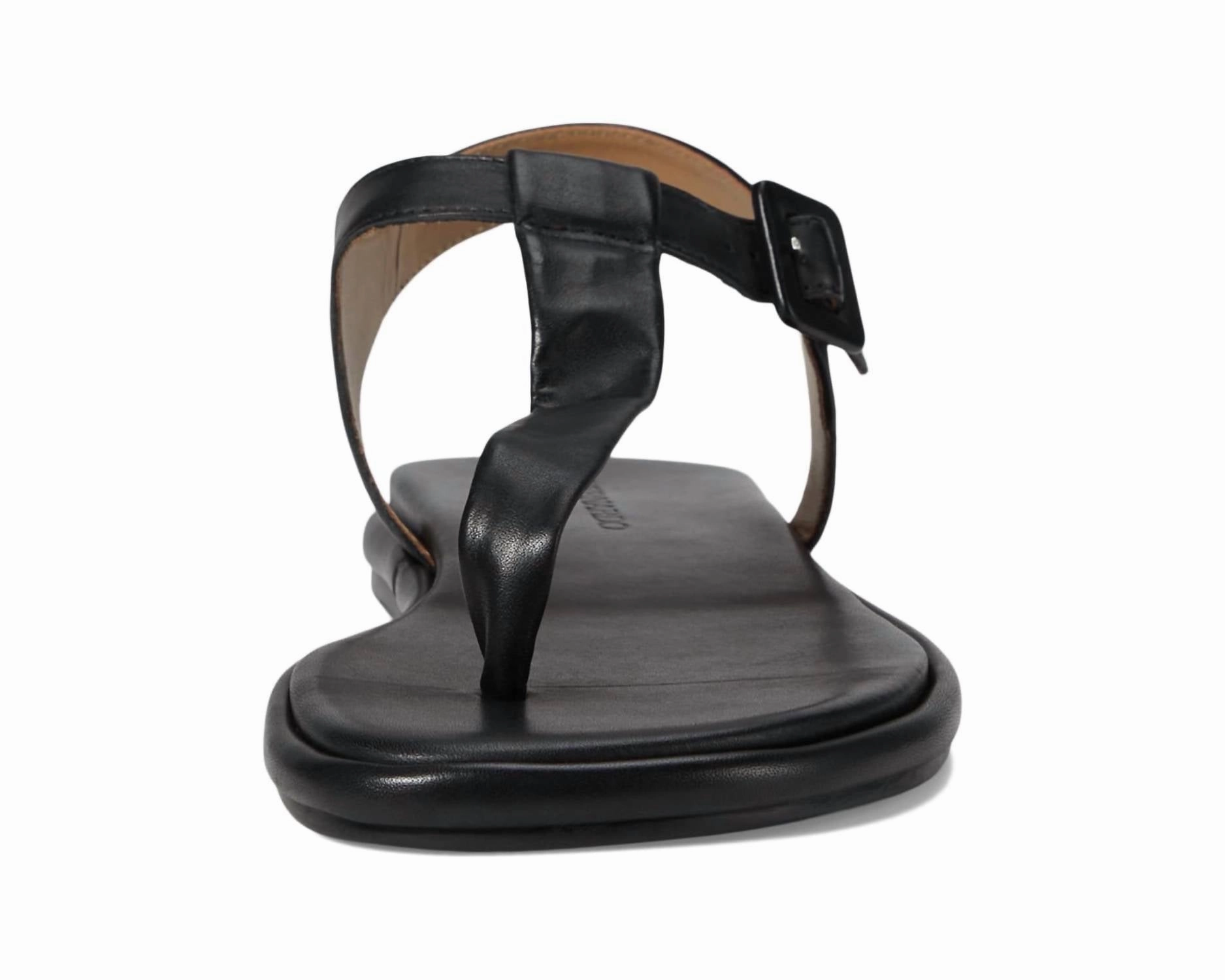 Women's Tucson Sandal In Black Glove Leather