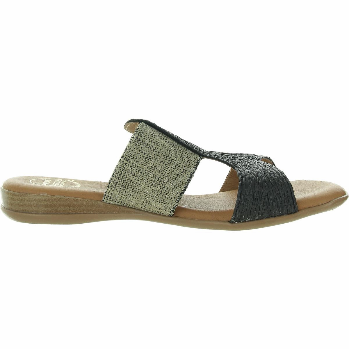 Womens Ribbed Slide Sandals