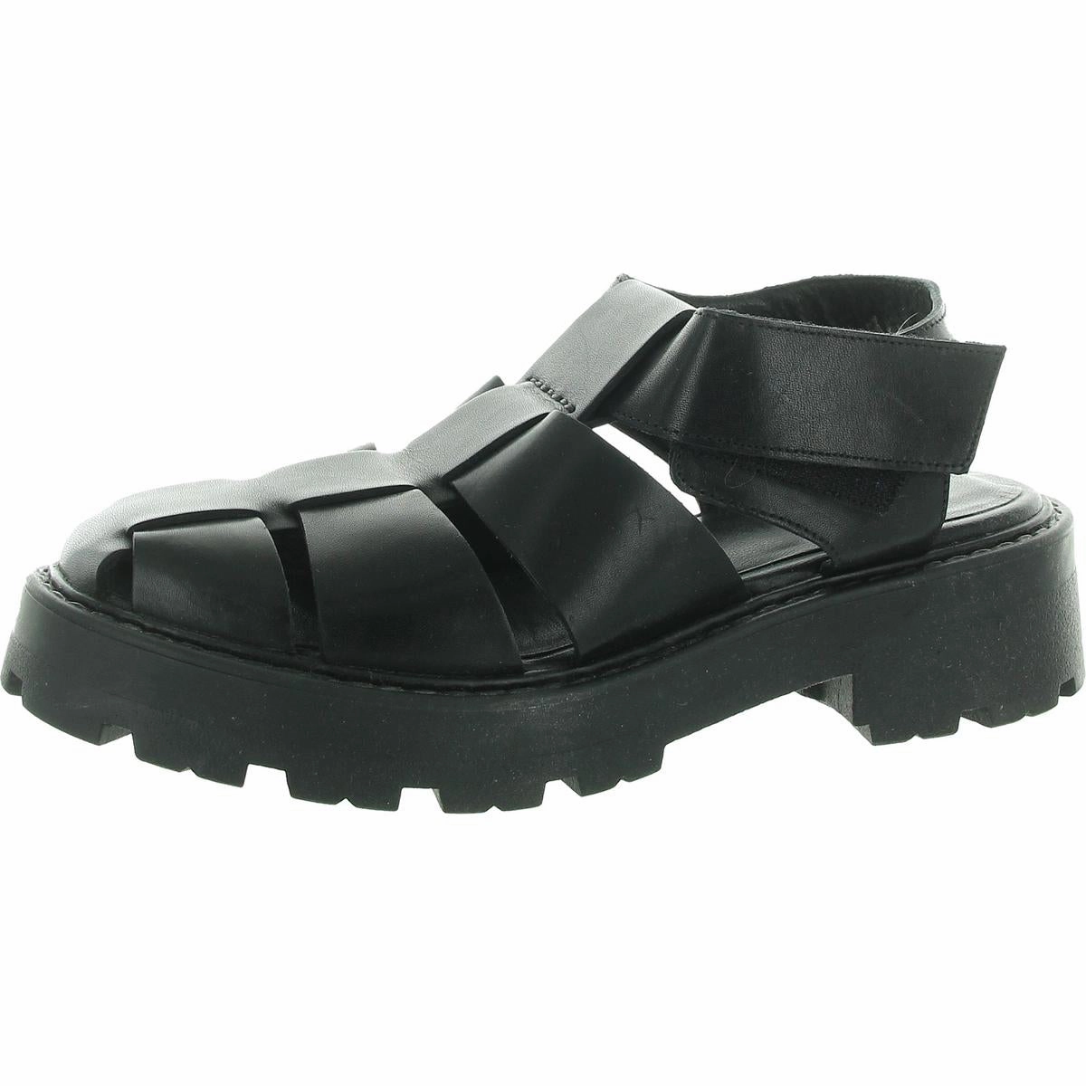 Womens Strappy Leather Fisherman Sandals