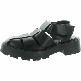 Womens Strappy Leather Fisherman Sandals
