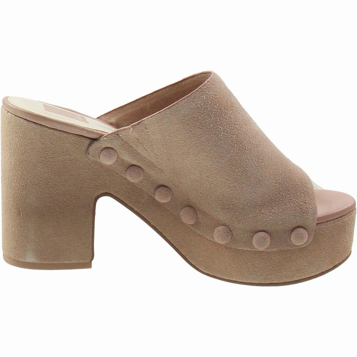 Womens Studded Suede Platform Sandals